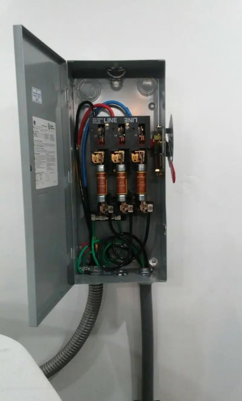 Three-phase disconnect switch installed for Electrical Wiring & Rewiring in Fairhope